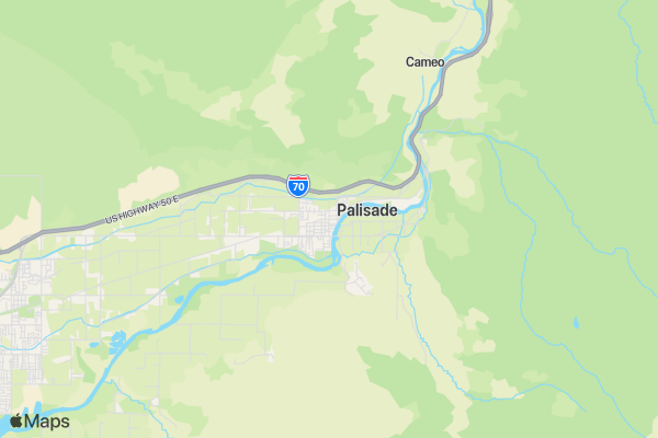 Palisade Brews and Shoes Half Marathon location map image