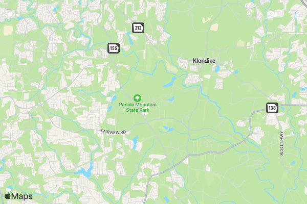 Panola Mountain State Park 10k/5k location map image