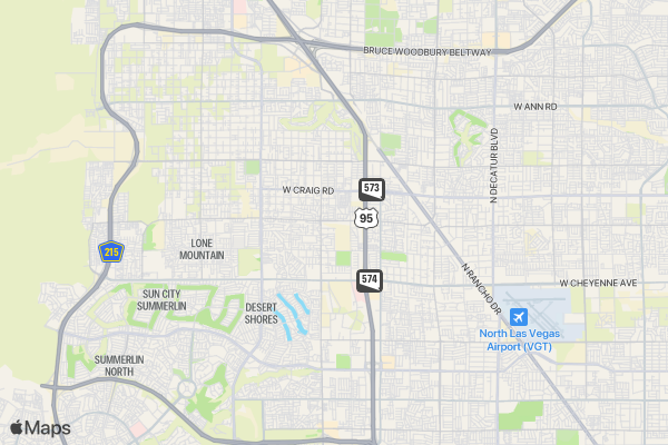 Paralyzed Veterans of America, Nevada Walk, Run & Roll location map image