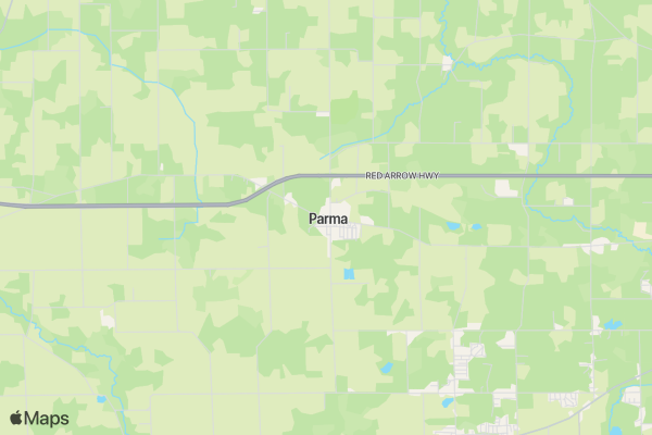 Parma Day 5k location map image