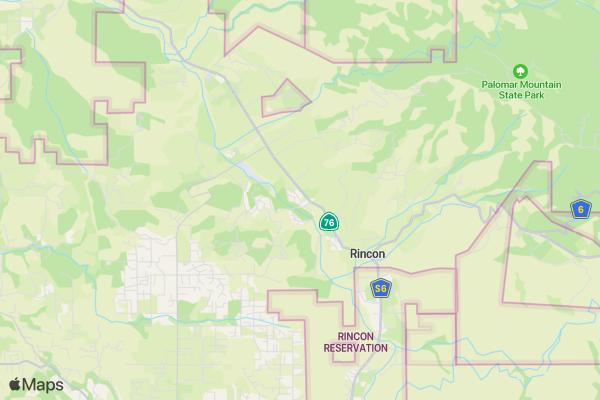 Pauma Tribal Farms 5k Run location map image