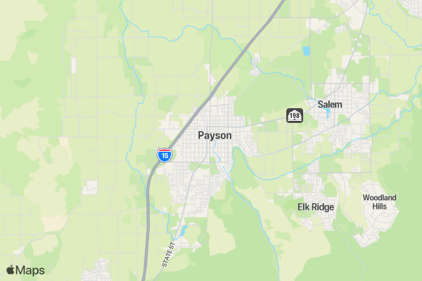 Payson Canyon 5k and Kids Marathon location map image
