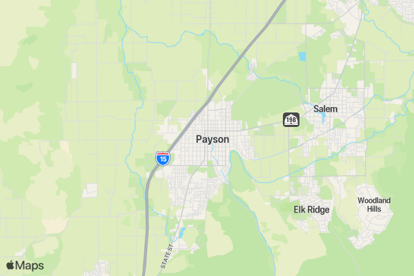 Payson Prayer Run 2025 location map image