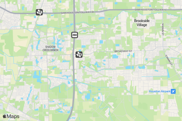 Pearland 5K Cancer Prevention Walk-Run location map image