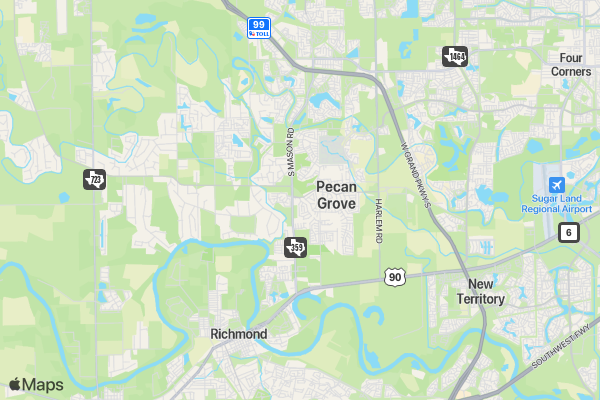 Pecan Grove Turkey Trot location map image