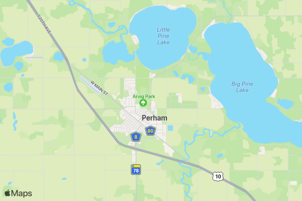 Perham Round 5 location map image