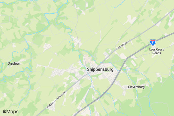 Phi Sigma Sigma & Phi Delta Theta Color Run location map image