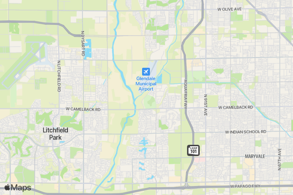 Phoenix 5k Happy Hour Run location map image