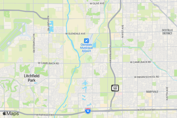 Phoenix Ultimate Wine Run location map image