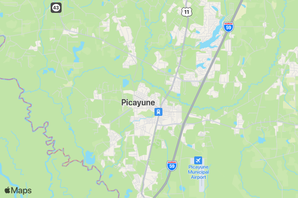 Picayune JH & JV Cheer 5K location map image