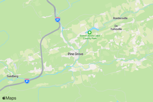Pine Grove HH & L Fire Co. 5k/10k Run or Walk location map image