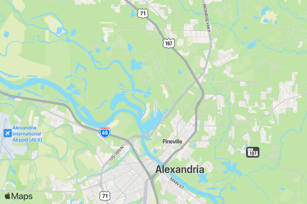 Pineville Elementary Healthy Kids Day 5K location map image