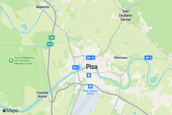 Pisa Marathon location map image