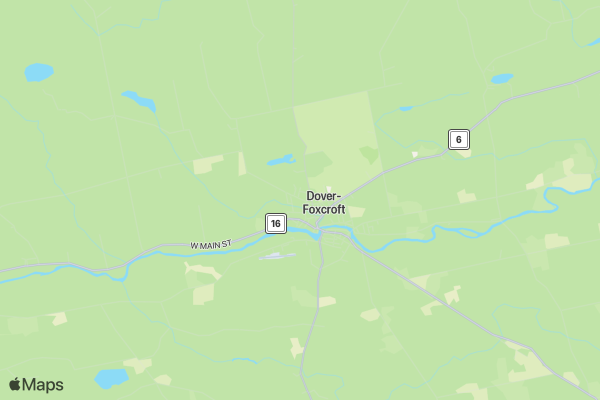 Piscataquis Regional YMCA Memorial Day 5k location map image