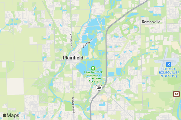 Plainfield Ice Cream Run location map image