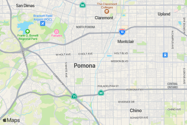 Pomona's Heart 5k location map image