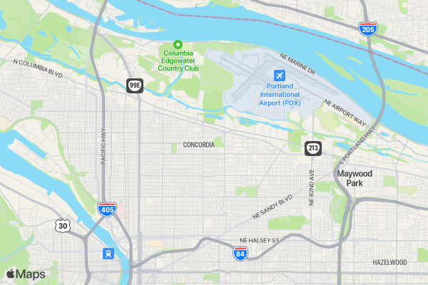 Portland - FoDU 5K for Hope location map image