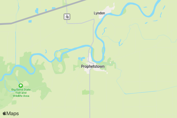 Prophetstown Run Around 5K and One Mile Fun Run location map image