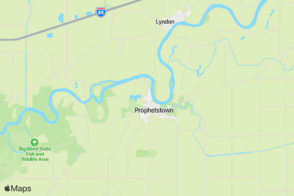 Prophetstown Run Around 5K location map image