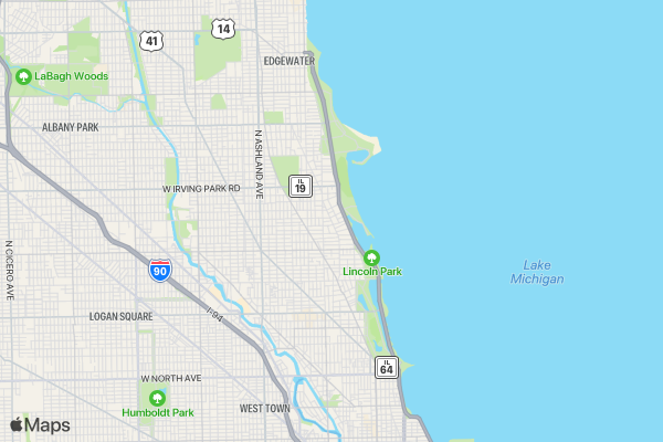 Proud to Run Chicago location map image