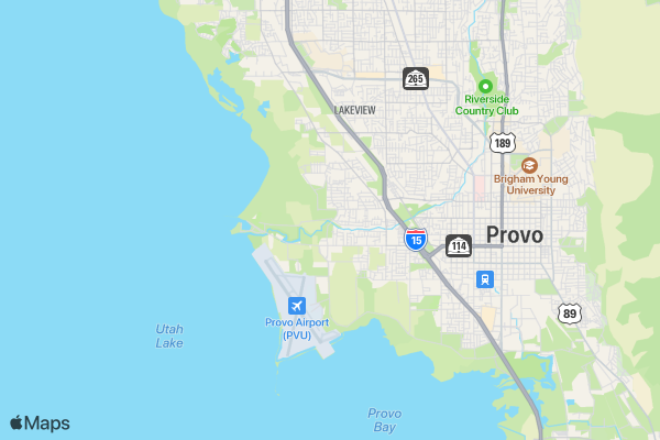 Provo Pride Rainbow Run 5k location map image