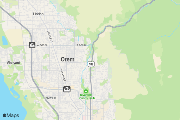 Provo Santa Run location map image
