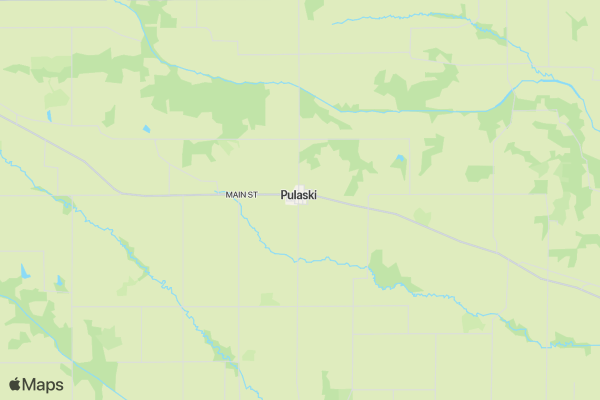 Pulaski Corn Show 5K location map image