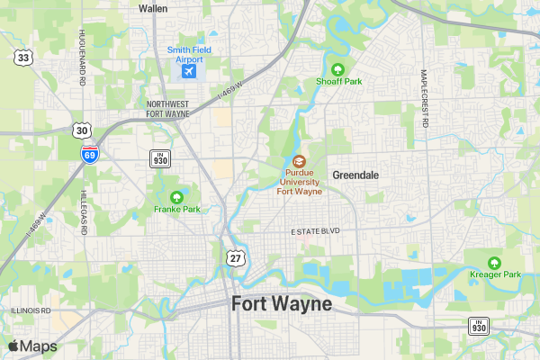 Quackers Riverway 5K Presented by Tooth Acres Dentistry location map image