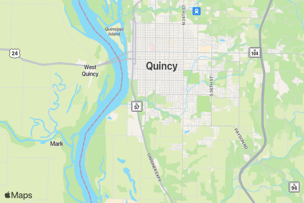 Quincy Dresses for Dreams Global 5K location map image