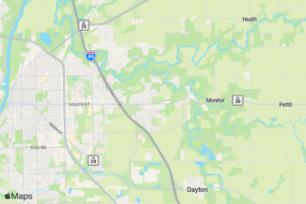 Race for Hope - Lafayette location map image