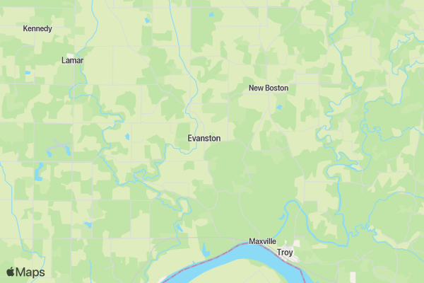 Racing Bacon Bicycle Tour & Poker Run location map image