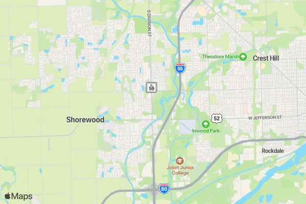 rad trail series- hammel woods 3 miler location map image