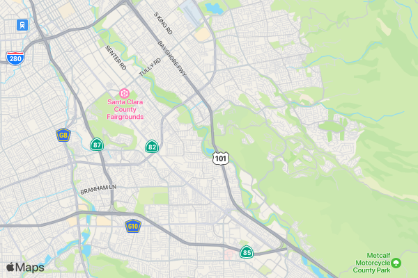 Radical 80s 5K/10K location map image