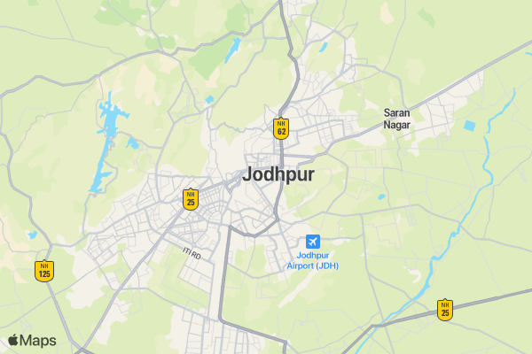 Rajastha Ekkta Marathon 2019 location map image