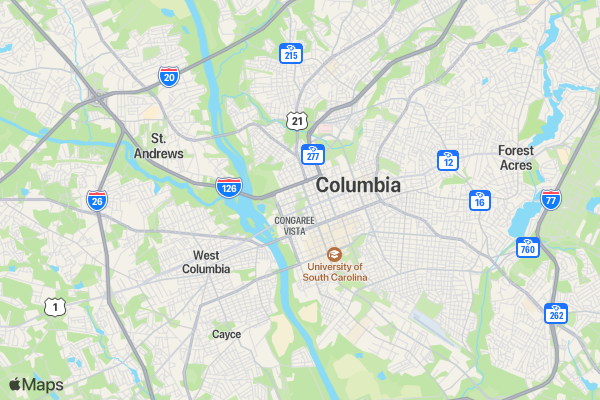 Red Ribbon Run/Walk location map image