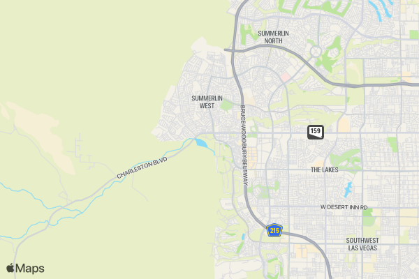 Red Rock Canyon 10 Mile Challenge location map image