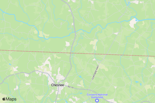 Rekkr Challenge - Single location map image
