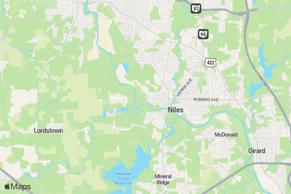 Relay For Life of Niles 5K Glow Run location map image