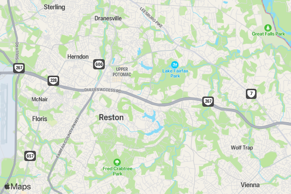Reston Superhero Splash and Dash - Virtual location map image