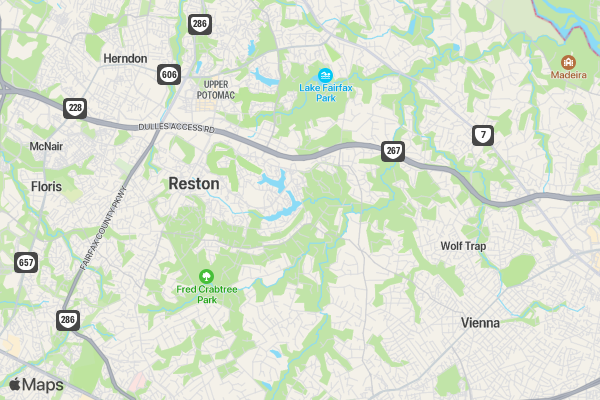 Reston Youth Splash and Dash location map image