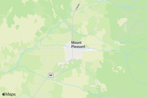 Retro Mt. Pleasant Triathlon location map image