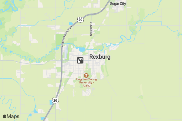 Rexburg Rescue Run location map image
