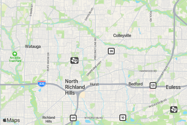 Richland Fine Arts 5K  location map image