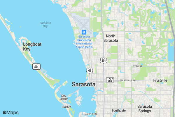 Ringling 5K fun run location map image