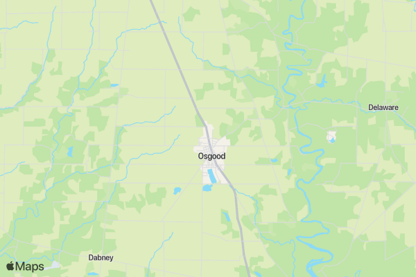 Ripley County 5k Glow Run/Walk 2017 location map image