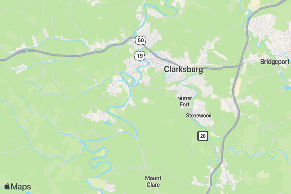 Robert C Byrd Turf and Track 5k location map image