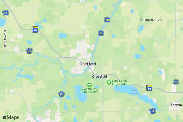 Rockford River Run  location map image