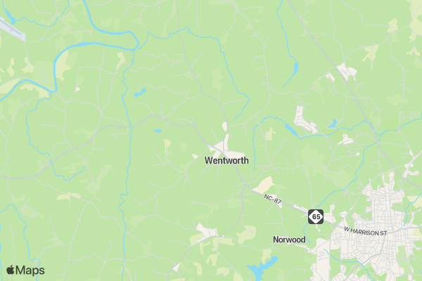 Rockingham County Zombie Run location map image