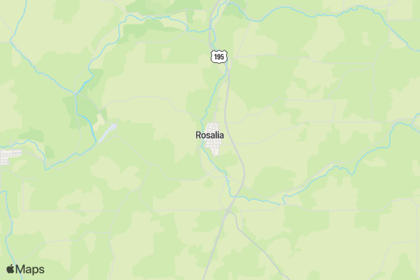 Rosalia Battle Days Run location map image