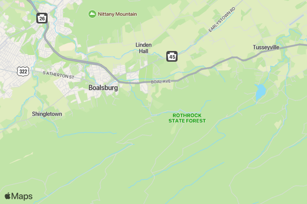 Rothrock Trail Challenge location map image